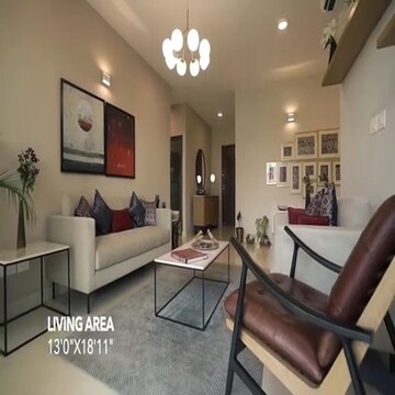 Living Room in 4 BHK Apartment at Godrej Palm Retreat, Sector 150 – for Sale
