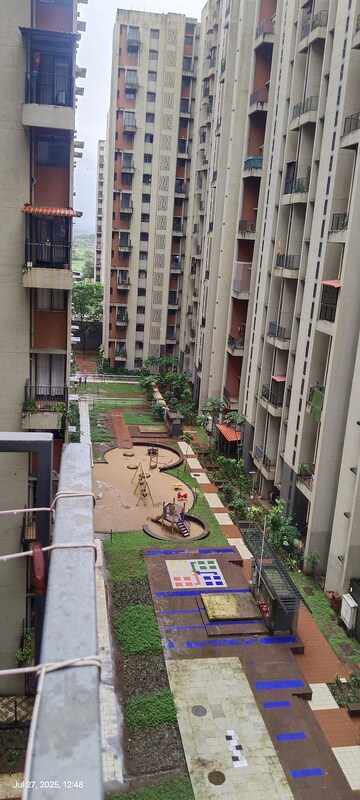 Balcony in 1.5 BHK Apartment at Lodha Palava City Lakeshore Greens, Dombivli East – for Rent