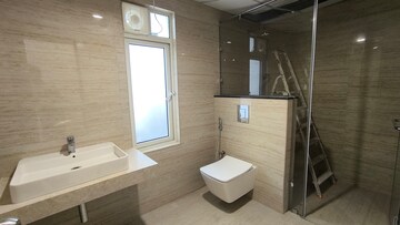 Bathroom in 3 BHK Apartment at Rajapushpa Provincia, Narsingi – for Rent
