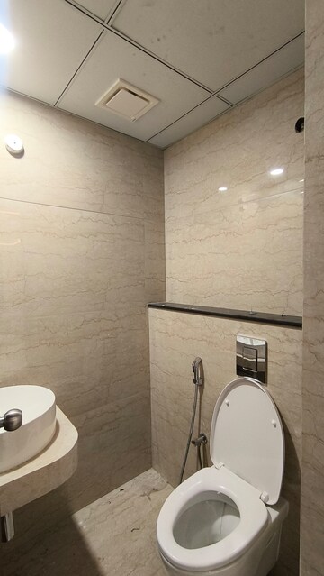 Bathroom in 3 BHK Apartment at Rajapushpa Provincia, Narsingi – for Rent
