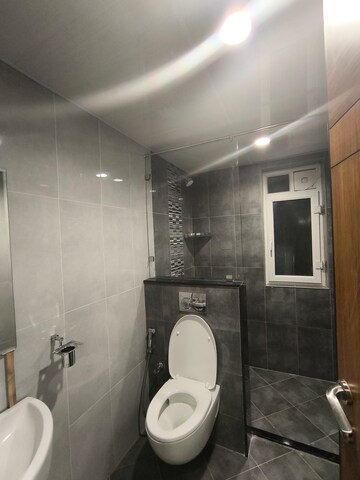Bathroom in 3 BHK Apartment at Rajapushpa Provincia, Narsingi – for Rent