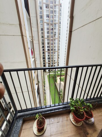 Balcony in 1 BHK Apartment at Runwal My City Phase II Cluster 05, Dombivli East – for Rent