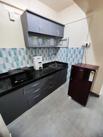 Kitchen in 1 BHK Apartment at New Akshya CHS, Koregaon Park – for Rent