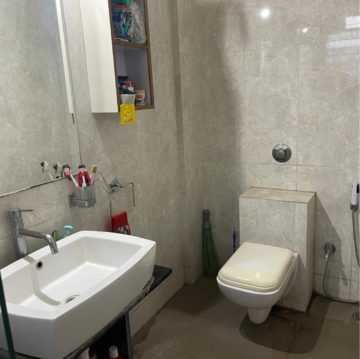 Bathroom in 3 BHK Villa at Makwana Vrindanand Vastya, Someshwarwadi – for Rent