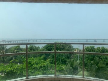Balcony in 3 BHK Apartment at Godrej Bayview, Worli Sea Face – for Rent