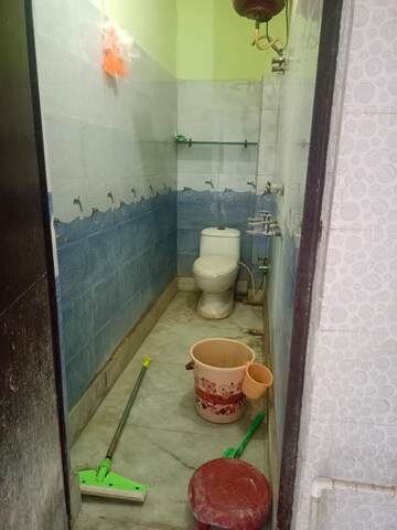 Bathroom in 1.5 BHK Builder Floor at Burari – for Rent