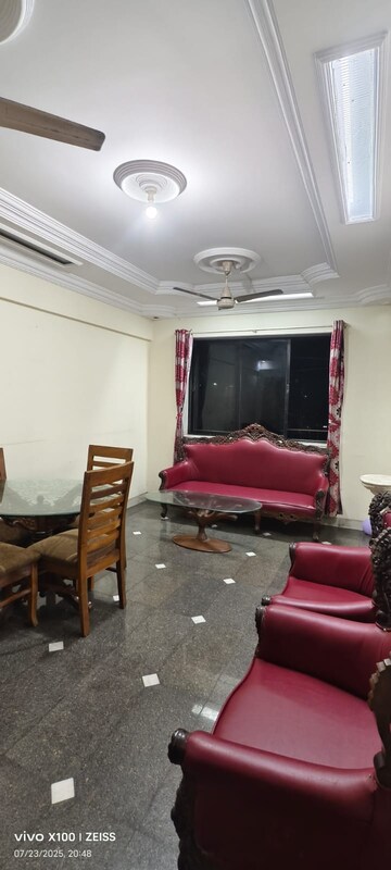 Living Room in 3 BHK Apartment at Kalash Udyan, Kopar Khairane – for Rent