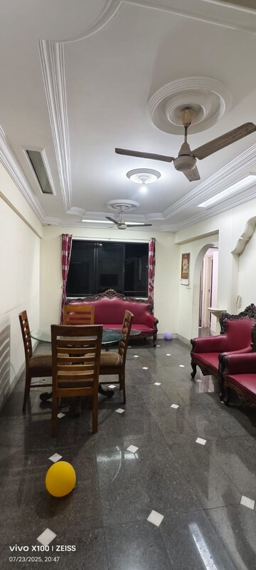 Living Room in 3 BHK Apartment at Kalash Udyan, Kopar Khairane – for Rent