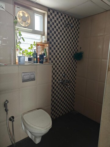 Bathroom in 3 BHK Apartment at Sterling Ascentia, Bellandur – for Rent