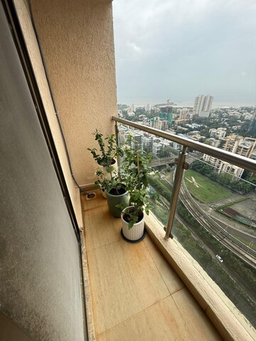 Balcony in 3 BHK Apartment at HDIL Metropolis Residences, Andheri West – for Rent