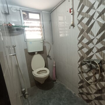 Bathroom in 1 BHK Apartment at Sahakar Heights, Panchamratna Park – for Rent