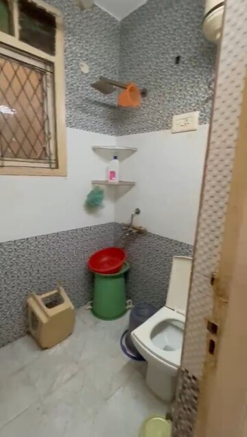 Bathroom in 2 BHK Builder Floor at Mehrauli – for Rent