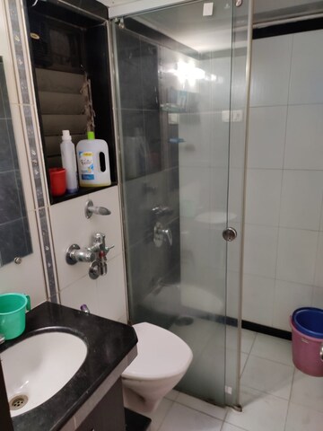 Bathroom in 3 BHK Apartment at Prajapati Lawns, Kharghar – for Rent