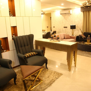 Living Room in 3 BHK Apartment at Sikka Karnam Greens, Garhi Village – for Sale