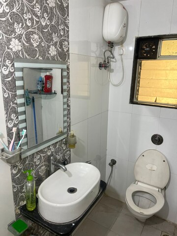 Bathroom in 2 BHK Apartment at Satyam Heights Kharghar, Kharghar Sector 10 – for Rent