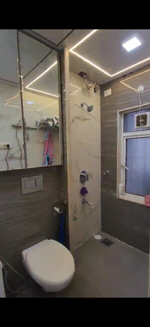 Bathroom in 2 BHK Apartment at N Rose Northern Heights, Dahisar East – for Sale