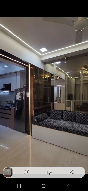 Living Room in 2 BHK Apartment at N Rose Northern Heights, Dahisar East – for Sale