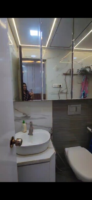 Bathroom in 2 BHK Apartment at N Rose Northern Heights, Dahisar East – for Sale