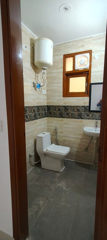 Bathroom in 2 BHK Builder Floor at Chattarpur – for Rent