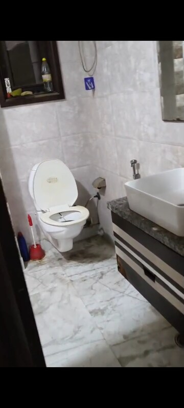 Bathroom in 3 BHK Builder Floor at Pitampura – for Rent