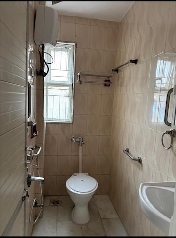 Bathroom in 3 BHK Apartment at Seven Bungalow, Andheri West – for Rent