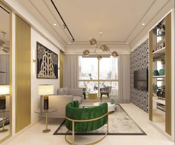 2 BHK + Pooja Room,Servant Room Apartment For Sale in Platinum 53 West