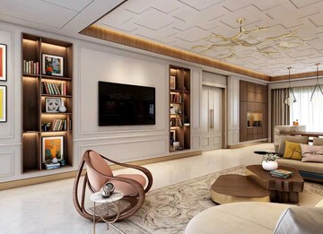 Living Room in 5 BHK Apartment at Rustomjee Ocean Vista, Versova – for Sale