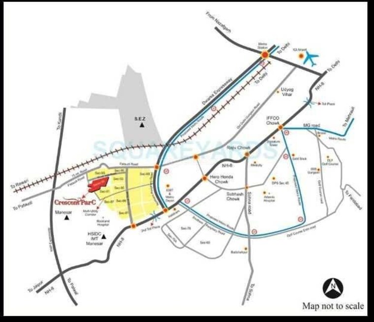 undefined, sare-crescent-parc-green-parc 4 Bedroom 1952 Sq.Ft. Apartment In Sector 92 Gurgaon 9001830