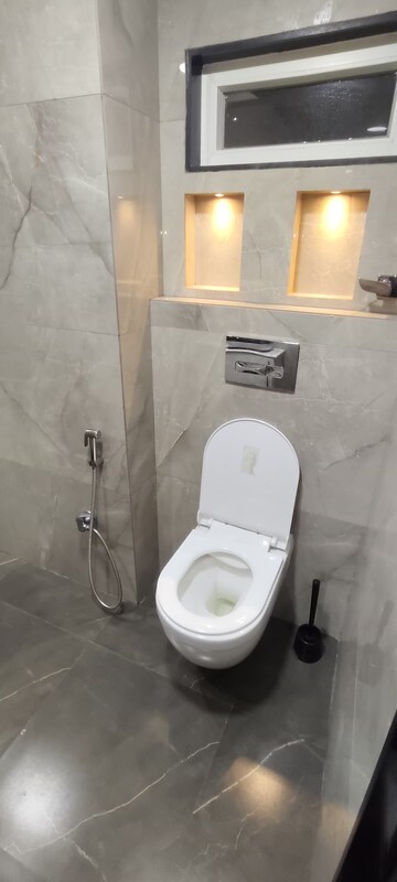 Bathroom in  Office Space at Reliable Empire Tower, T.T.C. Industrial Area – for Sale