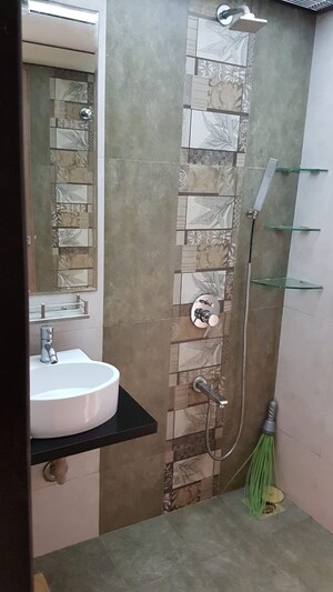 Bathroom in 1.5 BHK Apartment at  Army Welfare CHS, Nerul – for Sale