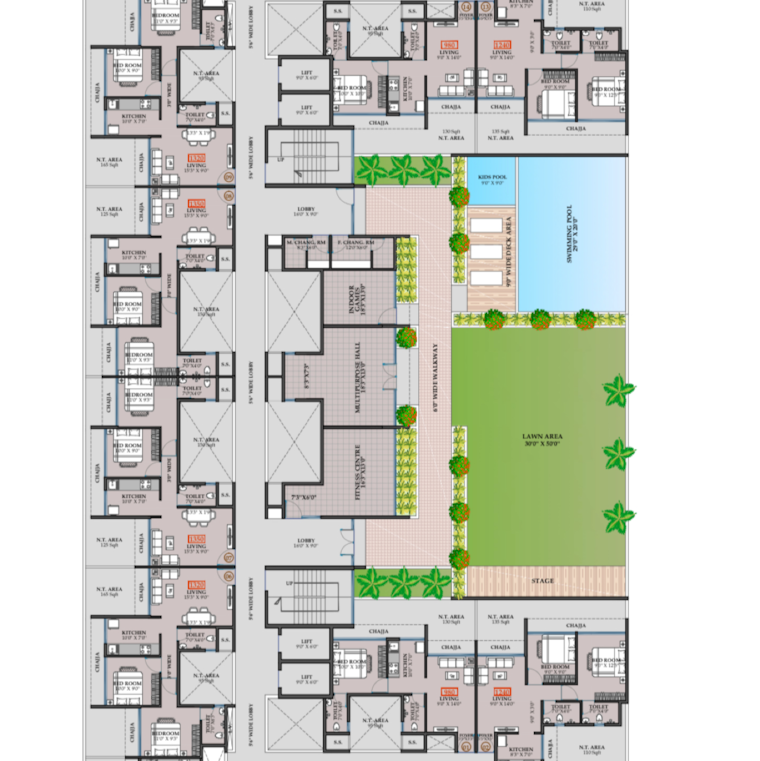 Other, pushpak nagar 2 Bedroom 1240 Sq.Ft. Apartment In Pushpak Nagar Navi Mumbai 9001982