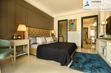 Living Room in 3 BHK Apartment at Sushma Valencia, Nagla Road – for Sale