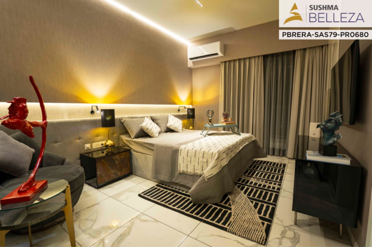 Bedroom, sushma-belleza 3 Bedroom 2300 Sq.Ft. Apartment In Nagla Road Zirakpur 9002004