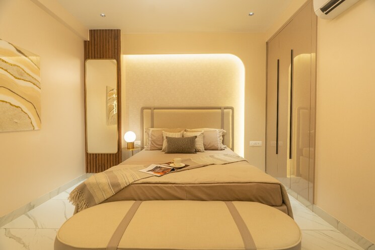Bedroom, aura-gazania 3 Bedroom 1695 Sq.Ft. Apartment In Nabha Zirakpur 9002065