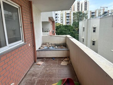 Balcony in 3 BHK Apartment at Elemental Earthwoods, Kokapet – for Rent