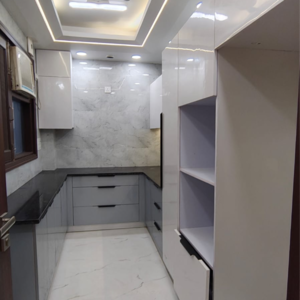 Kitchen in 3 BHK Builder Floor at Malviya Nagar – for Sale