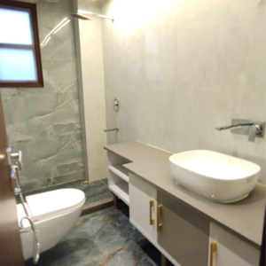 Bathroom in 3 BHK Builder Floor at Malviya Nagar – for Sale