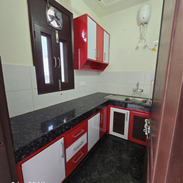 Kitchen in 1 BHK Builder Floor at Risland Sky Mansion, Chattarpur – for Rent