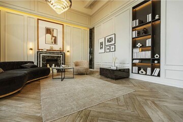Living Room in 3 BHK Apartment at Signature Global Twin Tower DXP, Sector 84 – for Sale