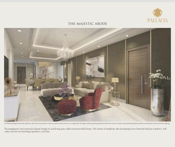 Living Room in 3 BHK Apartment at Om Pallacia, C-Scheme – for Sale