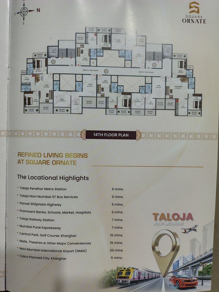Floor Plan, taloja 2 Bedroom 700 Sq.Ft. Apartment In Taloja Navi Mumbai 9002358