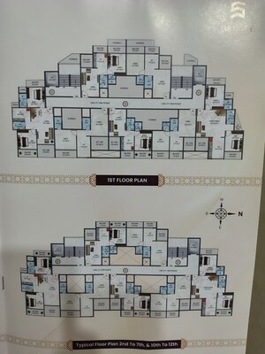 Floor Plan in 2 BHK Apartment at Taloja – for Sale