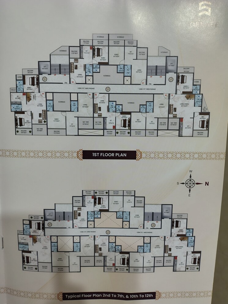 Floor Plan, taloja 2 Bedroom 700 Sq.Ft. Apartment In Taloja Navi Mumbai 9002358