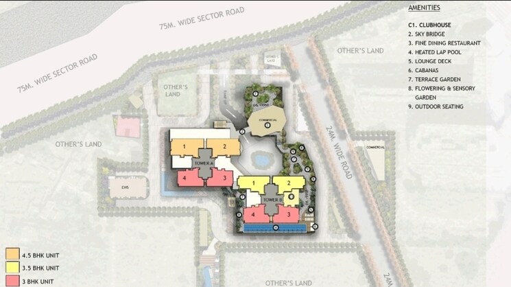 Master Plan, signature-global-twin-tower-dxp 3 Bedroom 2980 Sq.Ft. Apartment In Sector 84 Gurgaon 9002679