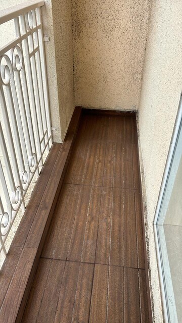 Balcony in 1 BHK Apartment at Shree Tirupati STG Signature Residency, Patlipada – for Rent