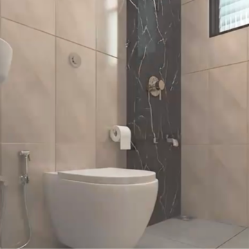 Bathroom in 2 BHK Apartment at Andheri West – for Sale
