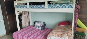 Bedroom in 2 BHK Apartment at Harmony Signature Towers, Owale – for Rent