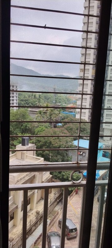 Balcony in 1 BHK Apartment at Harmony Signature Towers, Owale – for Rent