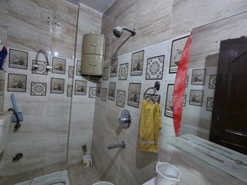 Bathroom in 3 BHK Apartment at AVJ Amba Homes, Indrapuram – for Rent