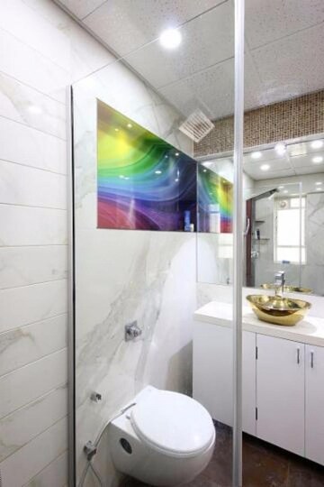 Bathroom in 4 BHK Apartment at Evershine Cosmic, Andheri West – for Rent